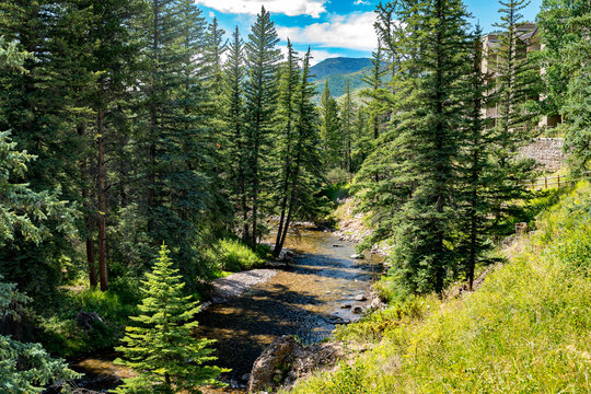 Picturesque Views In A Resort Town Of Vail, Colorado, USA 