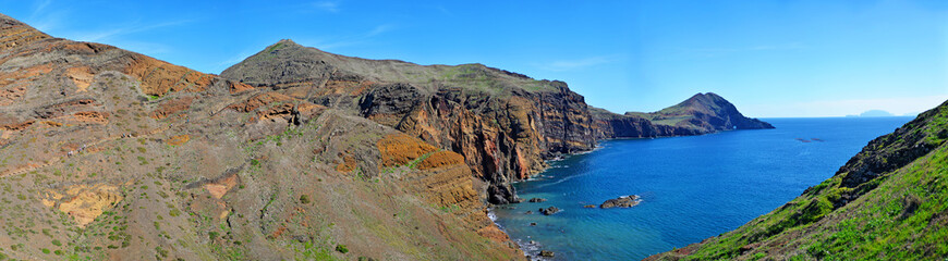 Fototapeta na wymiar Sao Lourenco Madeira panorama landscape Island Ocean