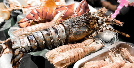 Sea crayfish cooked according to a special recipe.