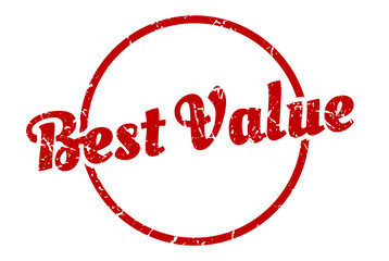 best value sign. best value round vintage grunge stamp. best value