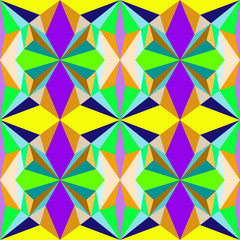Abstract seamless colourful pattern geometric backgrounds vector design