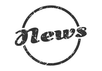 news sign. news round vintage grunge stamp. news