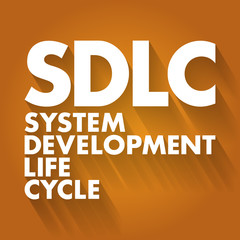 SDLC - System Development Life Cycle acronym, business concept background