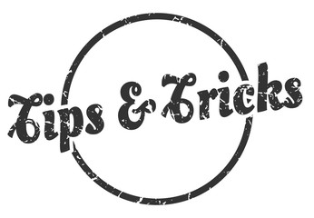 tips & tricks sign. tips & tricks round vintage grunge stamp. tips & tricks