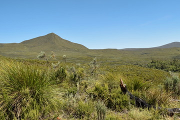 Scenic mountains against sky in Mount Kenya National Park
