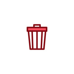 trash can icon vector design template