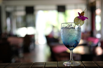 glasses of cocktails on table