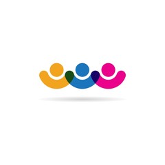 Fototapeta na wymiar community care Logo