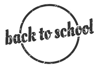 back to school sign. back to school round vintage grunge stamp. back to school