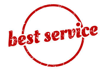best service sign. best service round vintage grunge stamp. best service