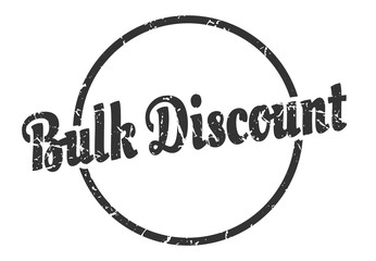 bulk discount sign. bulk discount round vintage grunge stamp. bulk discount