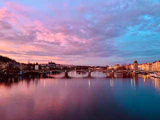 Fototapeta premium Prague Sunset