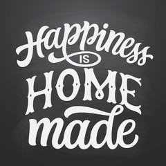 Home typography quote