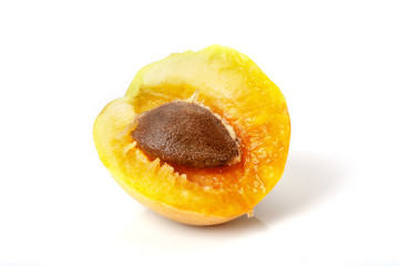 Apricot fruit isolated on white background