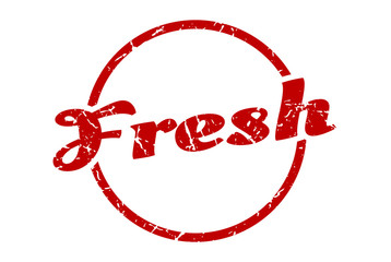fresh sign. fresh round vintage grunge stamp. fresh