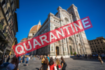 Global pandemic- Coronavirus outbreak and quarantine issue in Italy