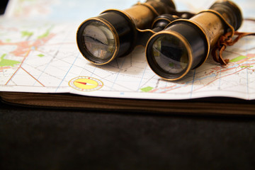 Ancient binoculars are on map