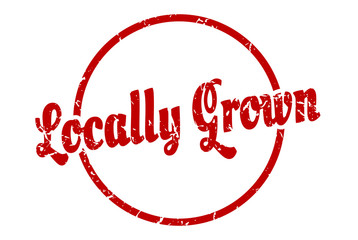 locally grown sign. locally grown round vintage grunge stamp. locally grown