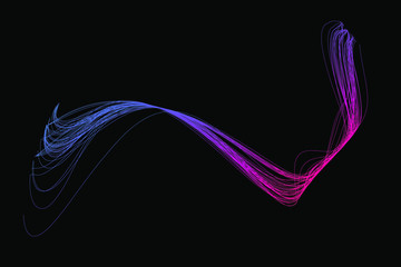 EPS 10 vector. Futuristic colorful background. Backdrop with lines and waves.