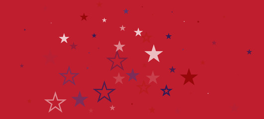 National American Stars Vector Background. USA Labor Veteran's Memorial Independence 11th of November President's 4th of July Day 