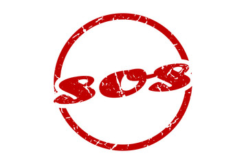 sos sign. sos round vintage grunge stamp. sos