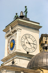 Udine, Italy. View of piazza della Liberta (square of Liberty) in Udine.