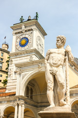 Udine, Italy. View of piazza della Liberta (square of Liberty) in Udine.