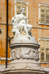 Obraz premium Udine, Italy. View of piazza della Liberta (square of Liberty) in Udine.