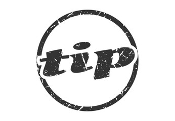 tip sign. tip round vintage grunge stamp. tip