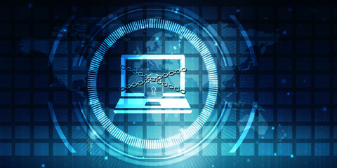 Obraz premium Digital Abstract technology background,2d illustration