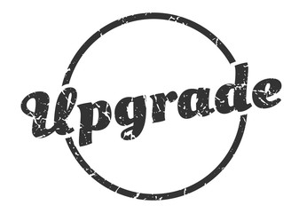 upgrade sign. upgrade round vintage grunge stamp. upgrade