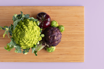 Still life with healthy vegetables