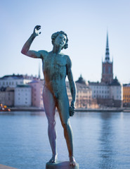 male statue Stockholm