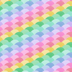 Rainbow geometric seamless vector repeat pattern background. Great for children's products, parties, bedding, clothing, stationery, sleepwear