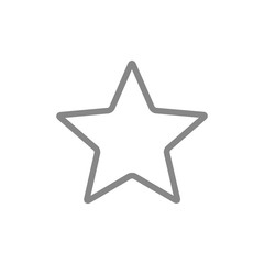 Star, customer reviews line icon. Rating, add to favorites, win symbol