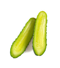 cucumbers isolated on white
