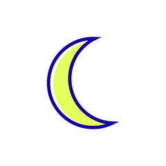 Crescent moon icon