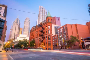 Fotobehang Toronto Downtown Toronto city Skyline at  twiligh, Canada  © f11photo