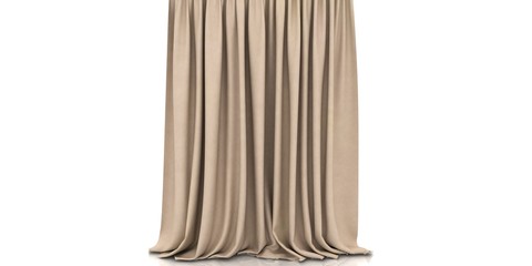 curtains . 3d Render Illustration.