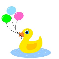 cute duck illustration for kids