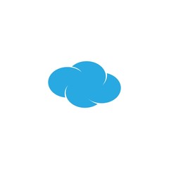 Obraz premium Blue Cloud Logo vector icon design