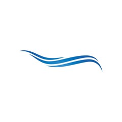 Water Wave Logo Template. vector Icon illustration