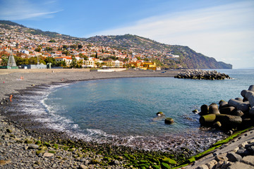 Naklejka na ściany i meble panoramic view of bay of the Madeira Island