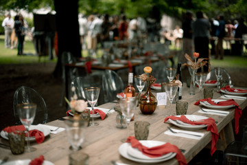 Wedding table decor in the winelands. 
