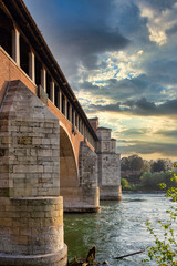 The covered bridge of Pavia