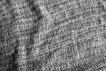 Close-up black and white clothes texture