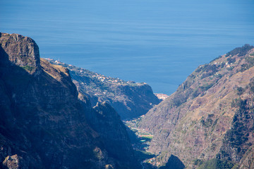 Madeira central mountains landscape ariero hiking