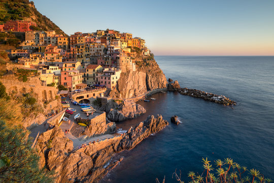 Manarola is is a small town in the province of La Spezia, Liguria, Italy