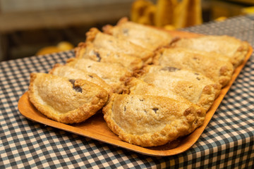 Pastelitos de cabello de ángel con azúcar