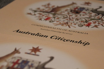 Australian Citizenship certificate